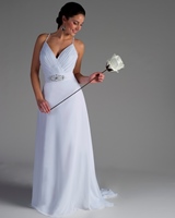 Bridal Dress: Bridalane - 200 - Shown in White chiffon  