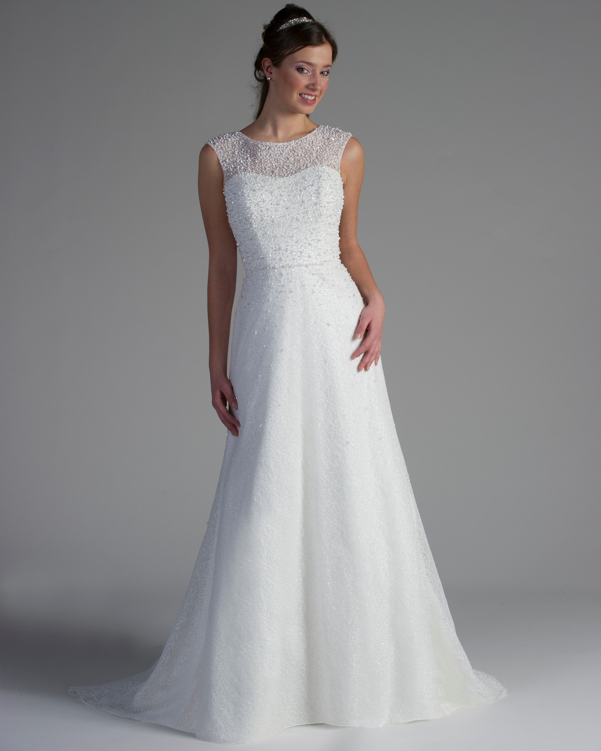 Bridalane - 202 - Shown in Ivory beaded lace