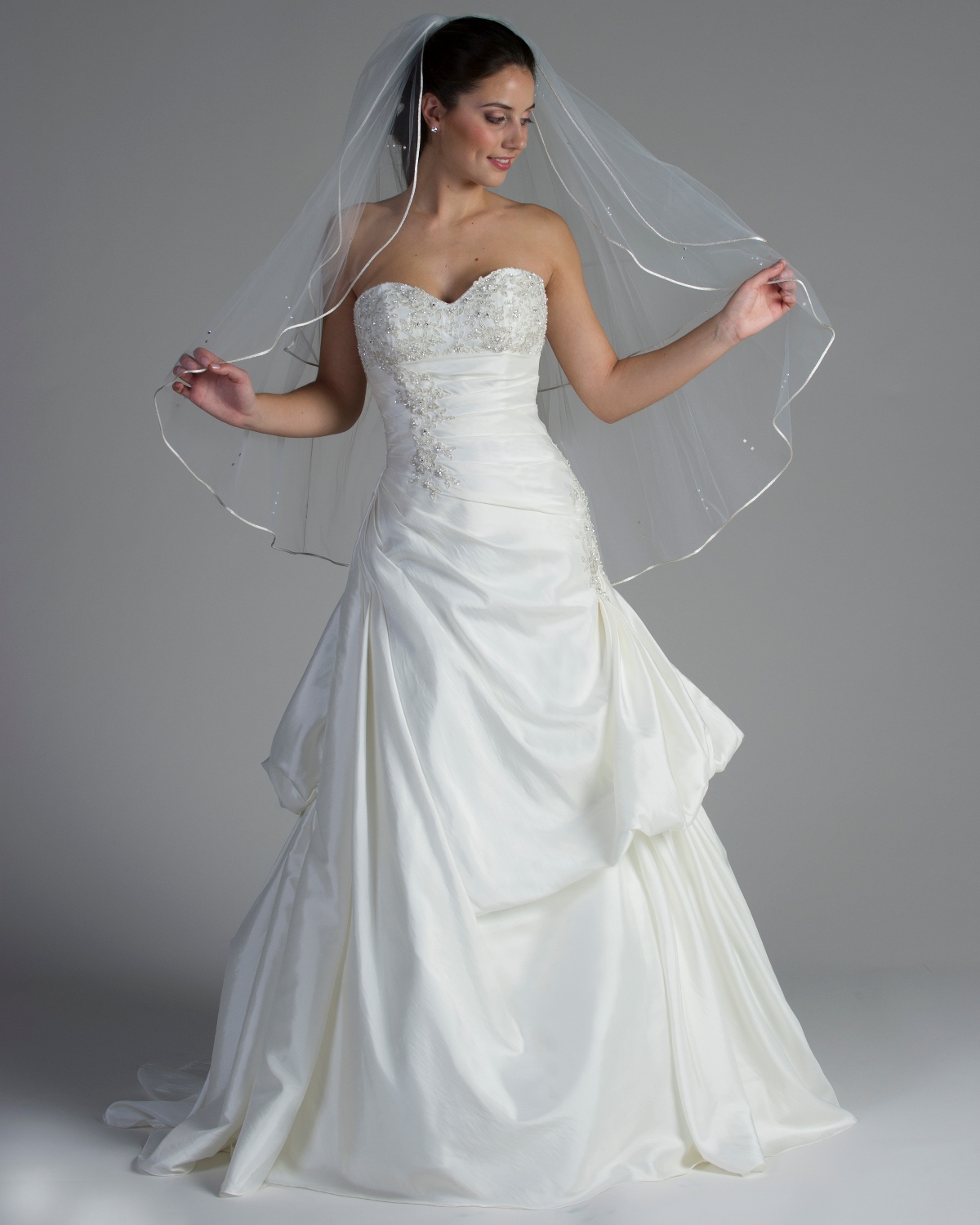 Bridalane - 205 - Shown in Ivory taffeta