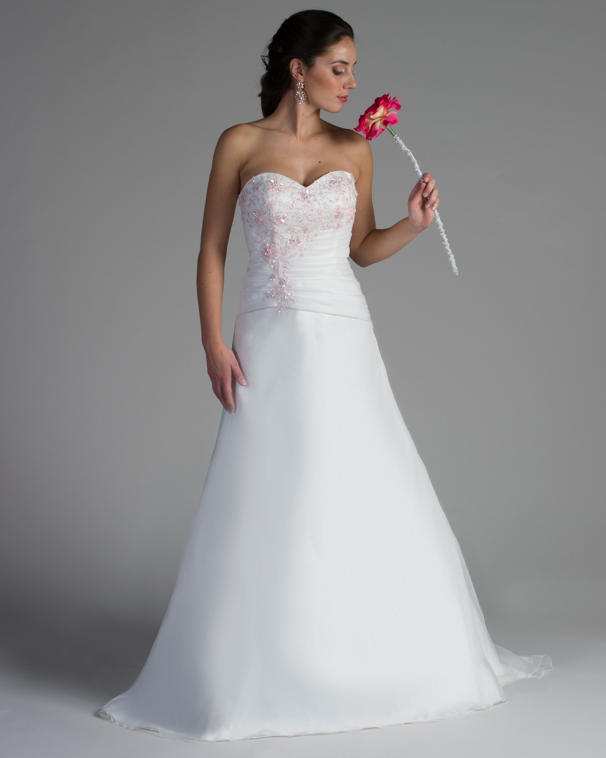Bridalane - 206 - Shown in Ivory/Pink organza