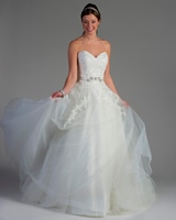 Bridal Dress: Bridalane - GP1071 - Shown in Ivory lace and organza  