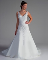 Bridal Dress: Bridalane - GP1075 - Shown in Ivory lace  