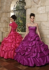 Quinceanera Dress: Quinceanera/Vizcaya: 87044 - BEADED TAFFETA REMOVABLE SKIRT  