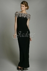 Prom Dress: Jadore J1 Collection - J1012 - Jersey w/ crystal beaded shoulder unit  